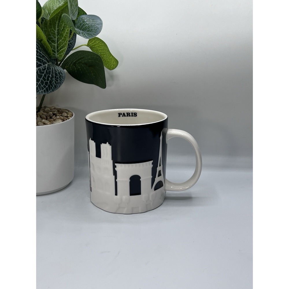 Starbucks‎ Paris 3D Relief Mug City Skyline Series Ceramic Coffee Cup 16 Oz